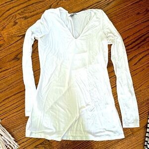 Asos maternity white long sleeve shirt size 2